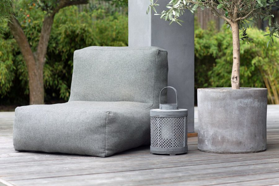 C-1 nowoczesny fotel ogrodowy z tkaniny TroisPommes Home luksusowe meble ogrodowe