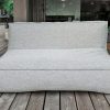 C-2 Edge nowoczesna podwójna sofa ogrodowa z tkaniny TroisPommes Home ekskluzywne meble ogrodowe