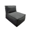 C-2 Edge nowoczesny fotel ogrodowy z tkaniny kolor ciemnoszary 163 TroisPmmes Home tkaninowe meble ogrodowe