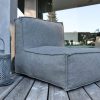 C-2 Edge nowoczesny fotel ogrodowy z tkaniny TroisPommes Home luksusowe meble ogrodowe