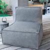 C-2 Edge nowoczesny fotel ogrodowy z tkaniny TroisPommes Home luksusowe meble ogrodowe moduły