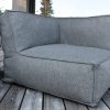 C-2 Edge nowoczesny narożny fotel ogrodowy z tkaniny TroisPommes Home luksusowe meble ogrodowe