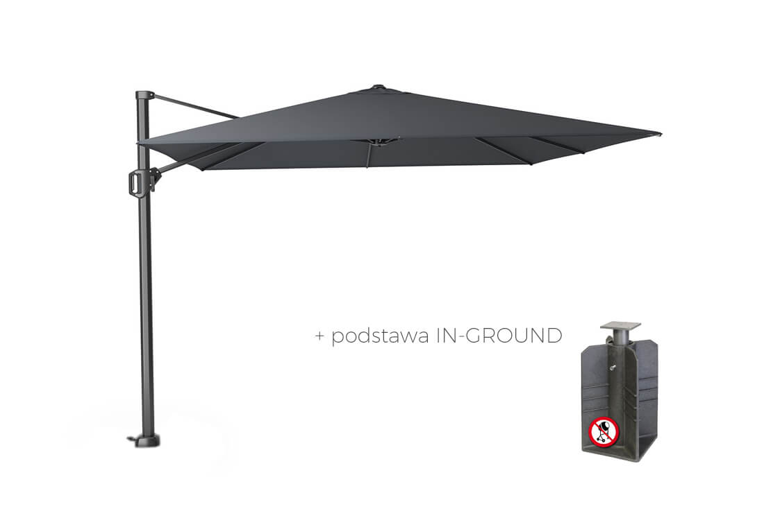 Parasol ogrodowy Challenger T1 3 x 3 m z boczną nogą, wariant 6880