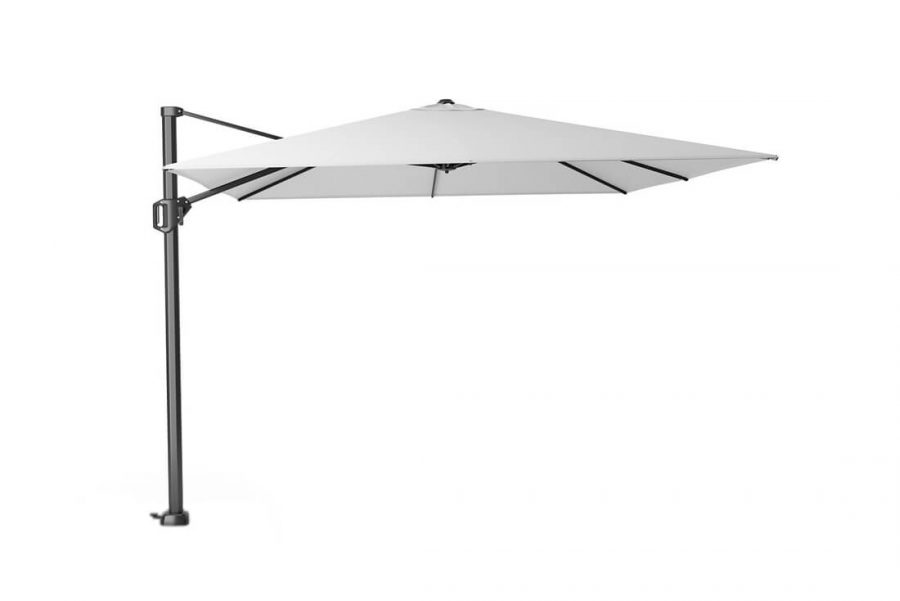 parasol ogrodowy challenger T1 3 x 3 m z boczną nogą kolor white biały bez podstawy parasole ogrodowe Platinum