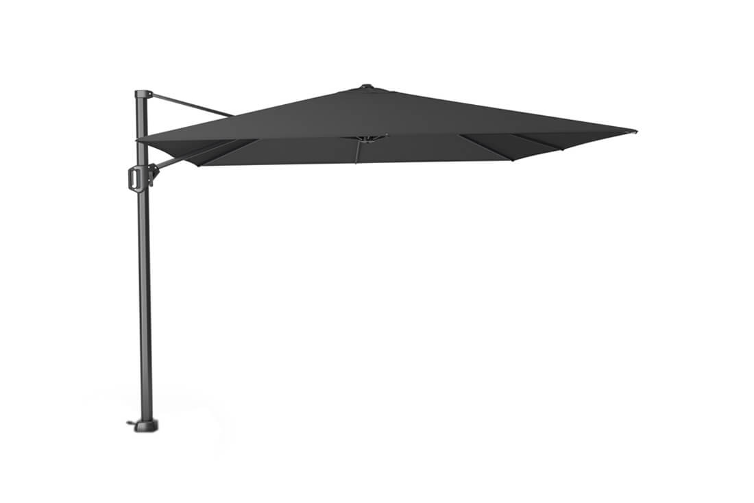 Parasol ogrodowy Challenger T1 Premium 3 x 3 m kolor Faded Black czarny bez podstawy parasole ogrodowe Platinum
