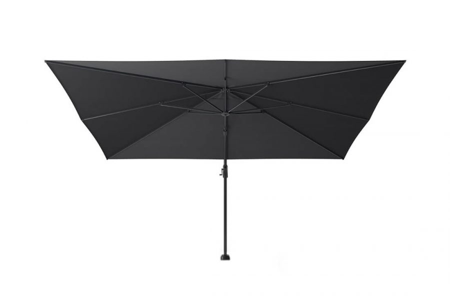 Parasol ogrodowy Challenger T1 Premium 4 x 3 m prostokątny z boczną nogą kolor Faded Black czarny bez podstawy parasole ogrodowe Platinum