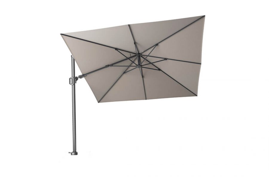 Parasol ogrodowy Challenger T2 Premium 3 x 3 m kwadratowy z boczną nogą kolor Manhattan bez podstawy parasole ogrodowe Platinum
