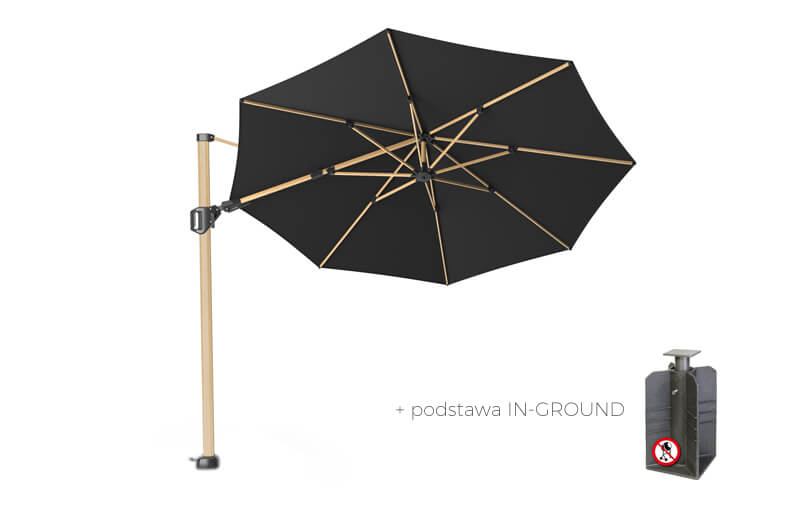 Parasol ogrodowy Challenger T2 Premium Ø 3.5 m OAK, wariant 6710