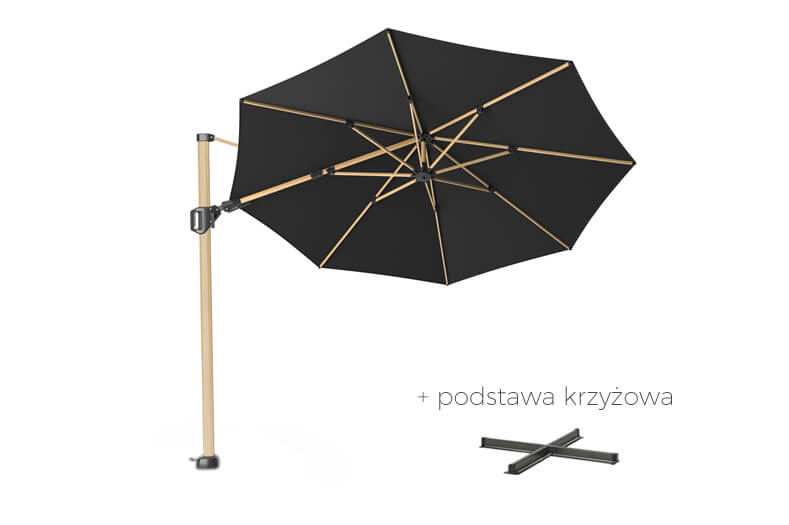 Parasol ogrodowy Challenger T2 Premium Ø 3.5 m OAK, wariant 6707
