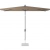 Parasol ogrodowy Riva 3 x 2 m prostokątny z centralną nogą bez podstawy kolor taupe szarobeżowy Platinum parasole ogrodowe