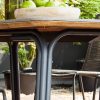 Simi designerski stół ogrodowy z cementowym blatem prostokątny 180 cm SUNS
