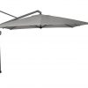 Parasol ogrodowy Icon 4 x 3 m prostokątny bez podstawy kolor manhattan szary luksusowe parasole ogrodowe Platinum