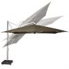 Parasol ogrodowy ICON 4 x 3 m prostokątny regulacja płaszczyzny duży parasol ogrodowy luksusowe parasole ogrodowe Platinum