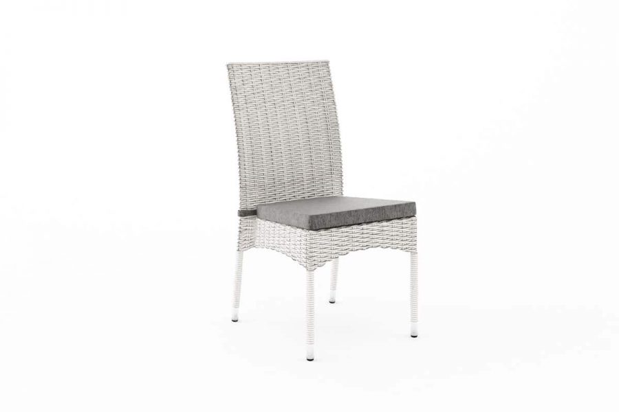 Strato krzesło ogrodowe z technorattanu krzesło tarasowe technorattan kolor biały Oltre