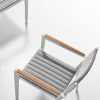 Champion meble ogrodowe aluminiowe | Krzesło ogrodowe Champion z podłokietnikami