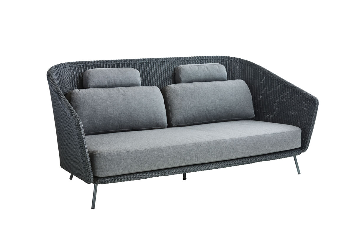 Mega sofa 2 osobowa z technorattanu Kolekcja Mega Cane-line