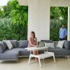 Moments sofa leżanka ogrodowa 2 osobowa prawa Cane-line luksusowe meble ogrodowe