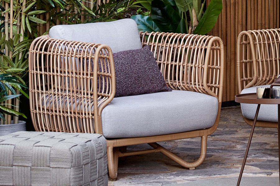 Nest fotel ogrodowy z technorattanu nowoczesny | Kolekcja Nest Cane-line