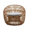 Nest okrągły fotel ogrodowy z technorattanu | Kolekcja Nest Cane-line