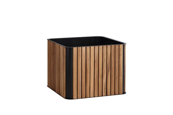 Combine donica ogrodowa kwadratowa drewno teakowe aluminium