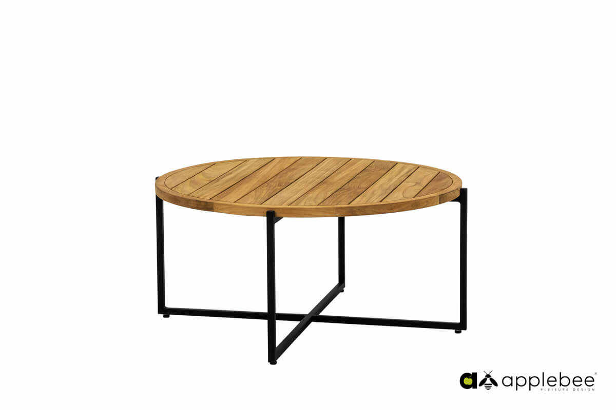 Condor ogrodowy stolik kawowy z aluminium i drewna teakowego stoliki ogrodowe Apple Bee