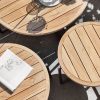 Condor ogrodowy stolik kawowy aluminium drewno teakowe Apple Bee