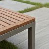 Sorrento nowoczesny narożnik ogrodowy z aluminium wbudowane stoliki kawowe | Twoja Siesta luksusowe meble ogrodowe