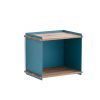 Box Wall designerska półka skrzynka do ogrodu turkusowa lava aluminium drewno teakowe luksusowe meble ogrodowe Cane-line
