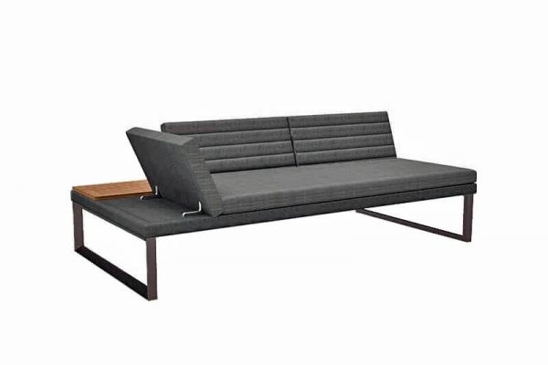Bodo nowoczesna sofa ogrodowa leżanka z ruchomym oparciem Twoja Siesta
