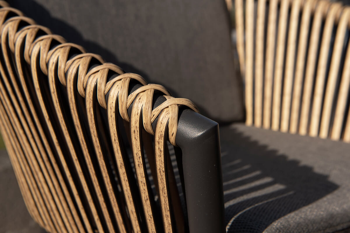 Groppo ogrodowy zestaw stołowy krzesła technorattan aluminium Twoja Siesta luksusowe meble ogrodowe technorattan