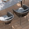 Manarola zestaw stołowy ogrodowy dla 6 osób krzesła ogrodowe aluminiowe technorattan Twoja Siesta luksusowe meble ogrodowe