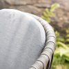 Manarola zestaw stołowy ogrodowy dla 6 osób krzesła ogrodowe szare poduszki Twoja Siesta eleganckie meble ogrodowe