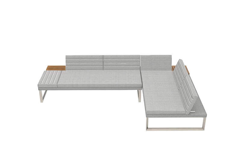 Oslo VIP zestaw wypoczynkowy meble ogrodowe z aluminium Twoja Siesta