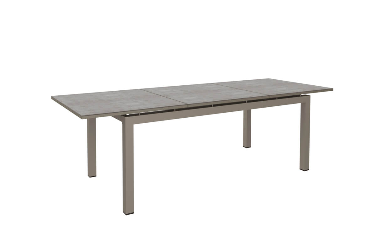 Vienna Lungo rozkładany duży stół ogrodowy aluminium 200-260 cm szarobeżowy Twoja Siesta
