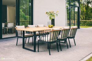 Condor luksusowy zestaw stołowy ogrodowy stół ogrodowy krzesła ogrodowe Apple Bee luksusowe meble ogrodowe