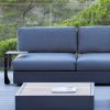 Bari moduł podstawa 2 osobowa aluminium antracytowa sofa podwójna | Jati & Kebon