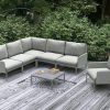 Arona wygodny fotel ogrodowy 2 kolory aluminium szare narożnik ogrodowy Zumm