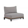 Evora sofa ogrodowa moduł środkowy antracytowe aluminium drewno teakowe Suns