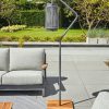 Fay nowoczesne lampy ogrodowe aluminium lina biała stojak Ivy antracytowy SUNS