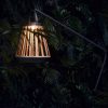 Kate ogrodowe lampy solarne z drewna teakowego kolor antracyt stojak lampy Jill SUNS