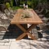 Lyon prostokątny stół ogrodowy stół drewniany teakowy Vimine