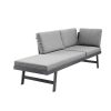 Masca funkcjonalny zestaw ogrodowy aluminium antracytowa sofa ogrodowa Zumm