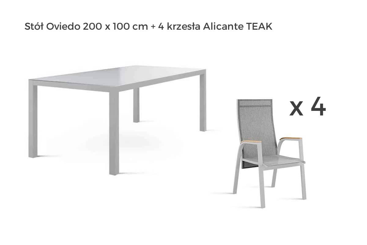 Oviedo zestaw ogrodowy stołowy 4-6 osób, wariant 62144 Zumm
