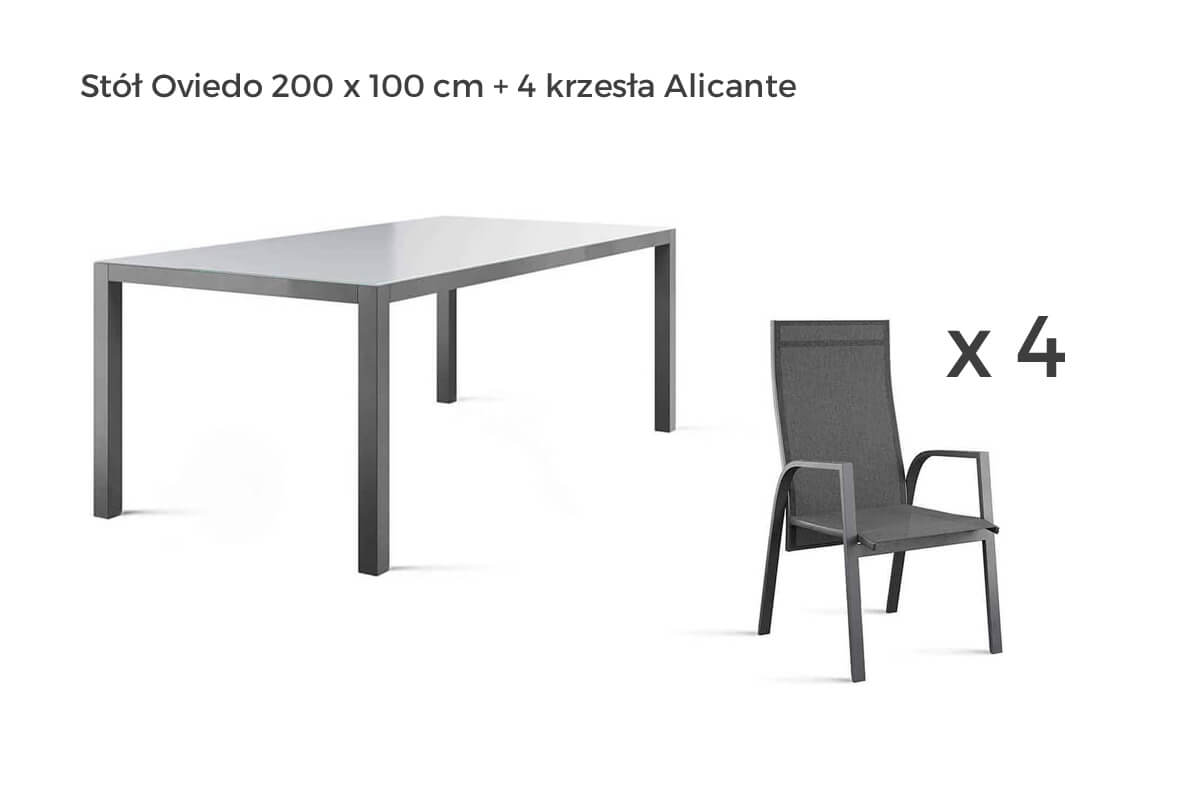 Oviedo zestaw ogrodowy stołowy 4-6 osób, wariant 62147 Zumm
