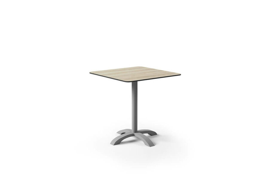 Vic kwadratowy stół ogrodowy aluminium kolor szary blat laminat HPL Zumm
