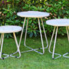 Cala szary stolik ogrodowy z aluminium jasnoszary Twojasiesta luksusowe meble ogrodowe aluminium