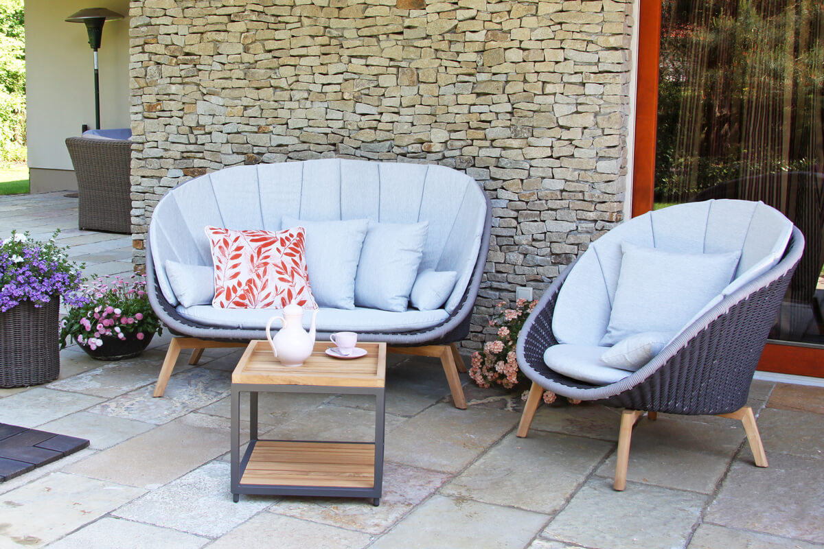 Cologne Spring meble ogrodowe wypoczynkowe sofa ogrodowa fotel stolik teak Twoja Siesta
