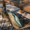 Dinan krzesło ogrodowe rattanowe naturalny rattan na płozach Vimine