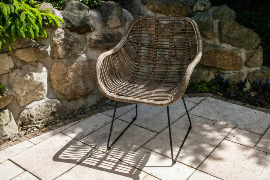 Laval krzesło rattanowe ogrodowe naturalny rattan Vimine