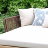 Manacor luksusowa leżanka ogrodowa lina outdoorowa teak aluminium poduszki ozdobne Doble luksusowe meble ogrodowe